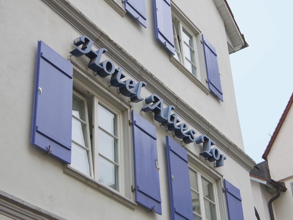 Hotel Restaurant Gruener Baum Und Altes Tor Bad Waldsee Buitenkant foto